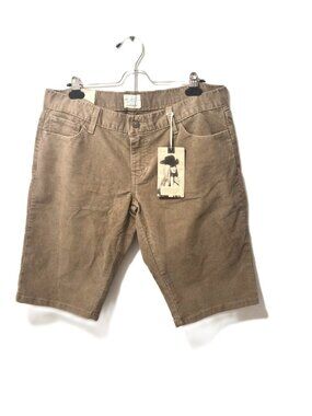 Levi’s Y2K Beige Corduroy Bermuda Shorts Juniors 12 W31 Utility Preppy Americana
